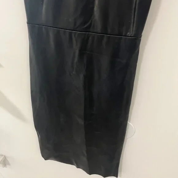 Commando Faux Leather Black Sheath Shapewear Dress Size XS - Picture 3 of 6